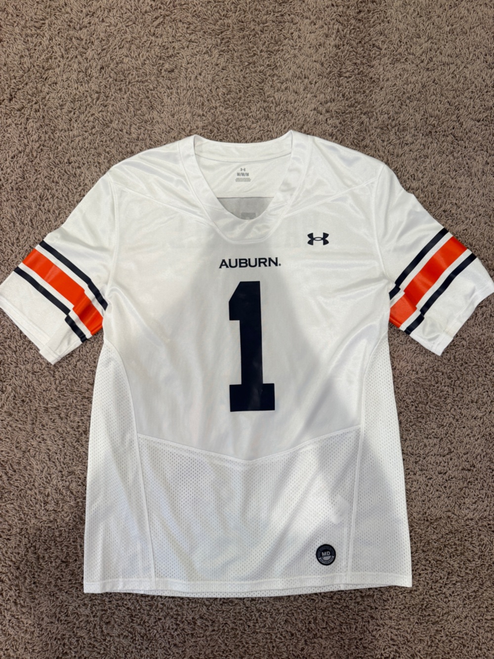 Under Armour Auburn “War Eagle” White Jersey